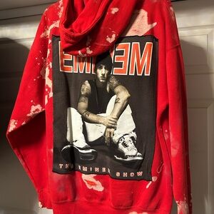 Red Eminem Graphic Hoodie